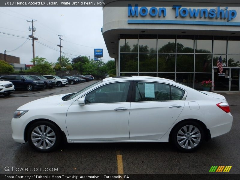 White Orchid Pearl / Ivory 2013 Honda Accord EX Sedan