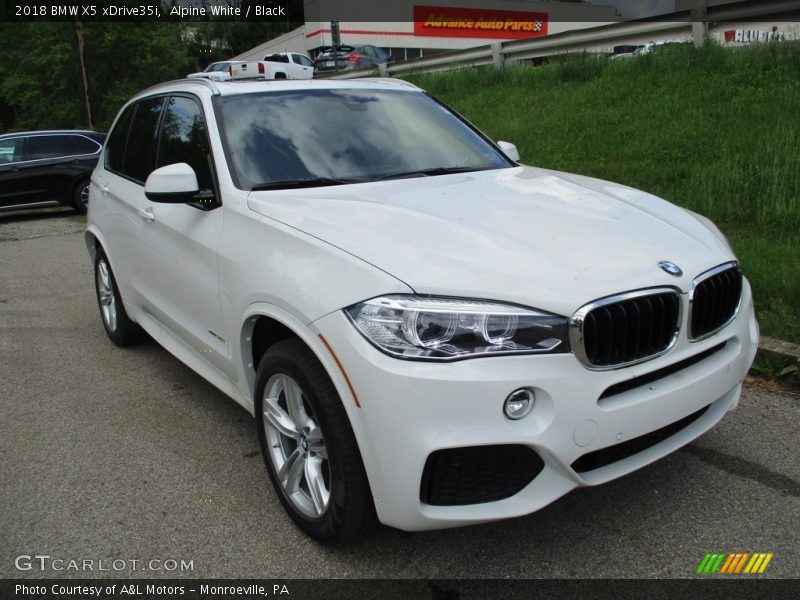 Alpine White / Black 2018 BMW X5 xDrive35i