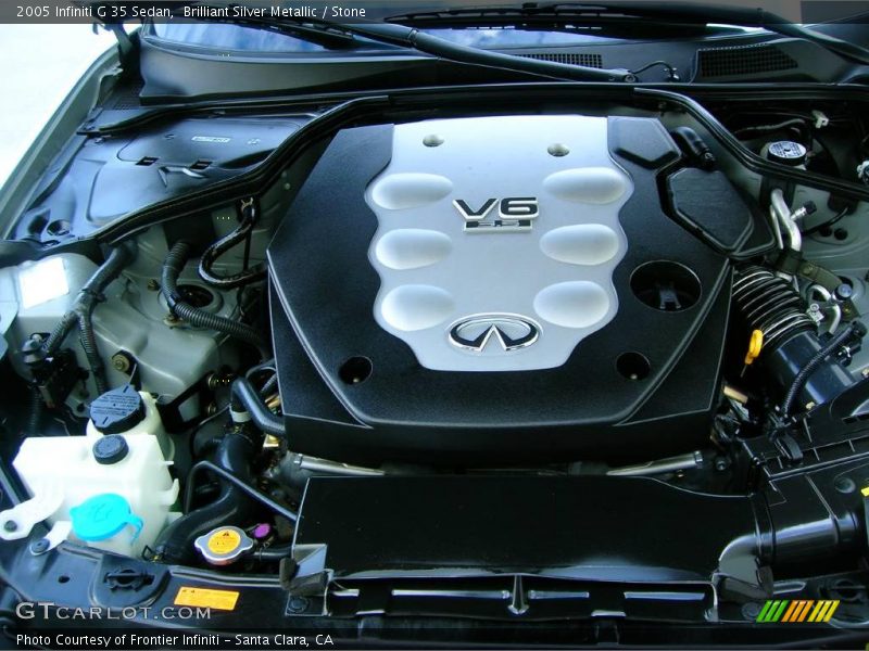 Brilliant Silver Metallic / Stone 2005 Infiniti G 35 Sedan