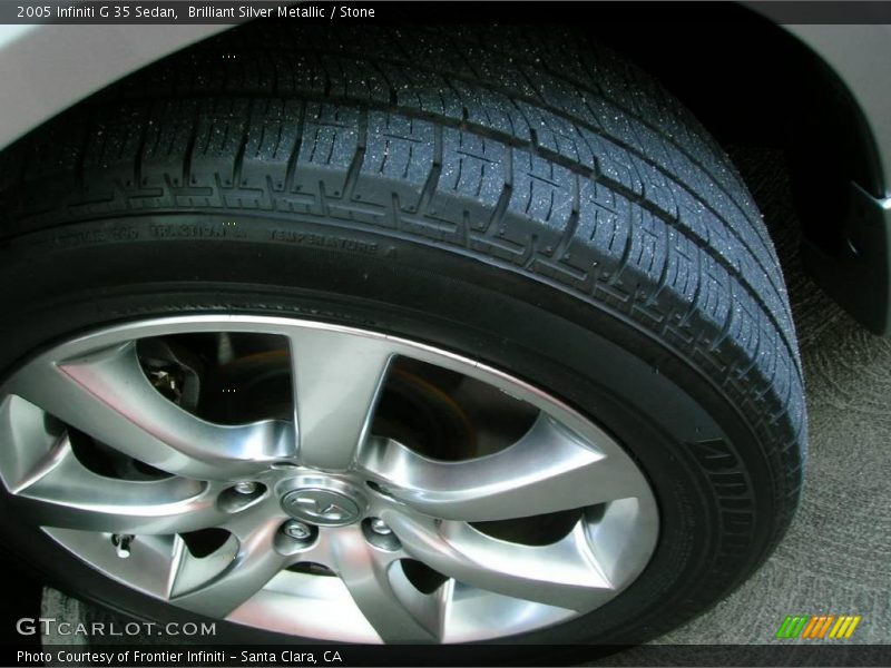 Brilliant Silver Metallic / Stone 2005 Infiniti G 35 Sedan