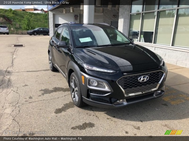 Ultra Black / Gray 2018 Hyundai Kona Limited