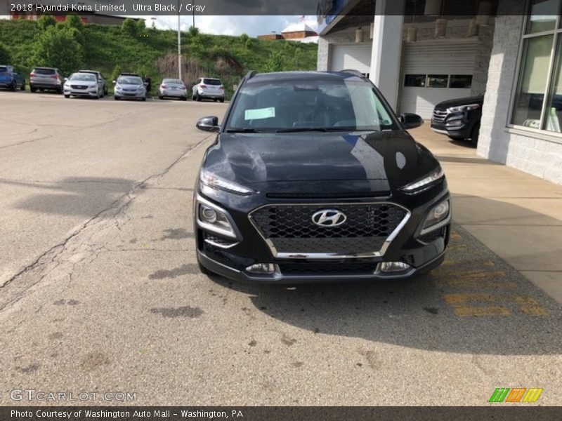 Ultra Black / Gray 2018 Hyundai Kona Limited