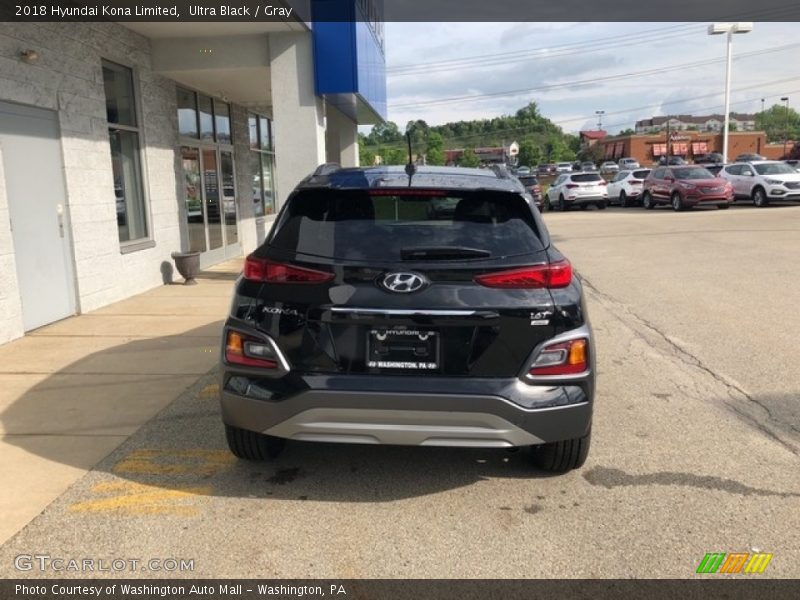 Ultra Black / Gray 2018 Hyundai Kona Limited