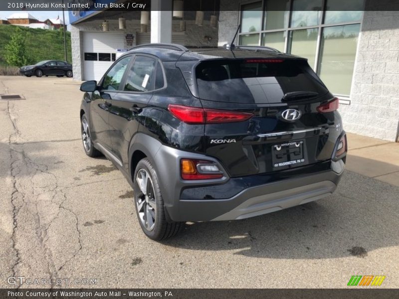 Ultra Black / Gray 2018 Hyundai Kona Limited