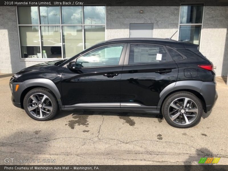 Ultra Black / Gray 2018 Hyundai Kona Limited