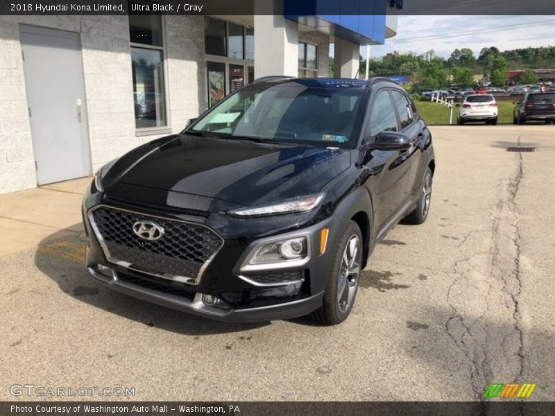 Ultra Black / Gray 2018 Hyundai Kona Limited