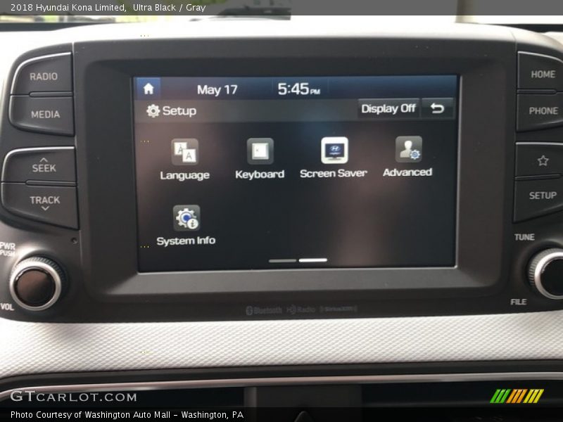 Ultra Black / Gray 2018 Hyundai Kona Limited