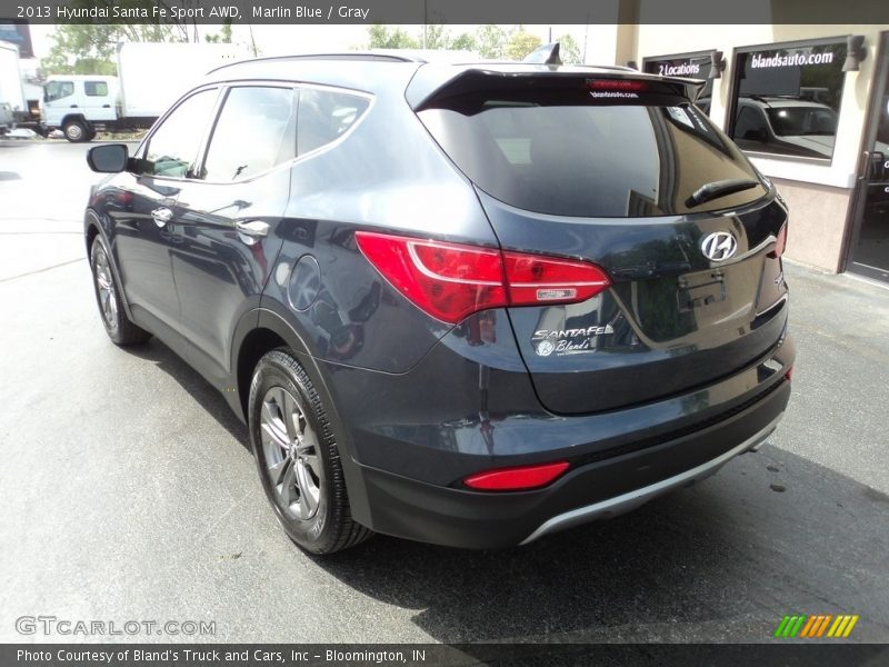 Marlin Blue / Gray 2013 Hyundai Santa Fe Sport AWD