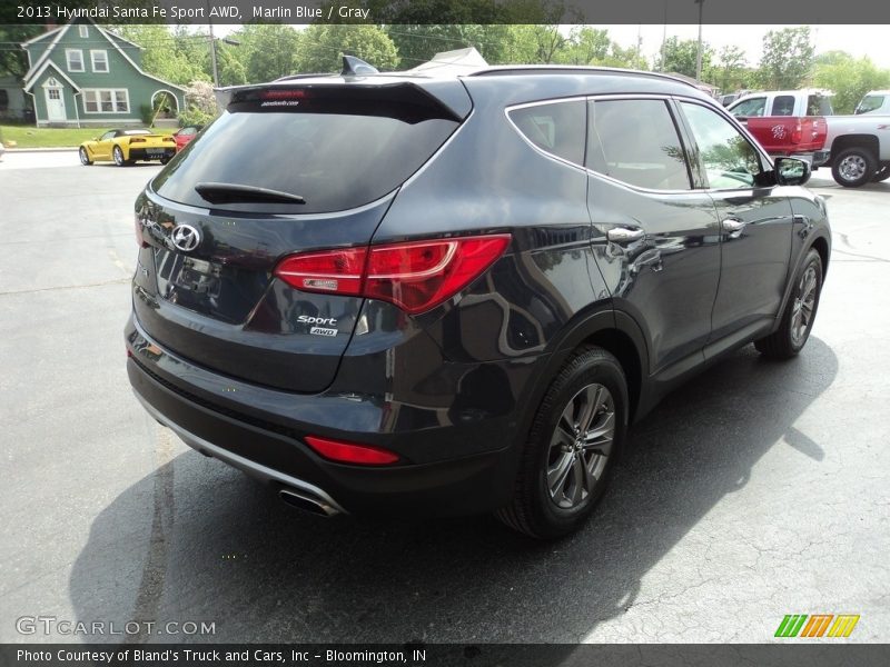 Marlin Blue / Gray 2013 Hyundai Santa Fe Sport AWD