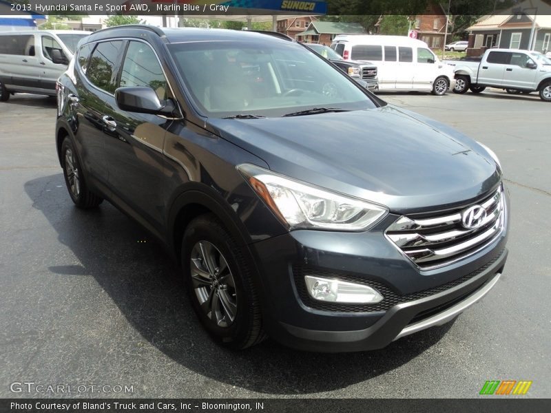 Marlin Blue / Gray 2013 Hyundai Santa Fe Sport AWD