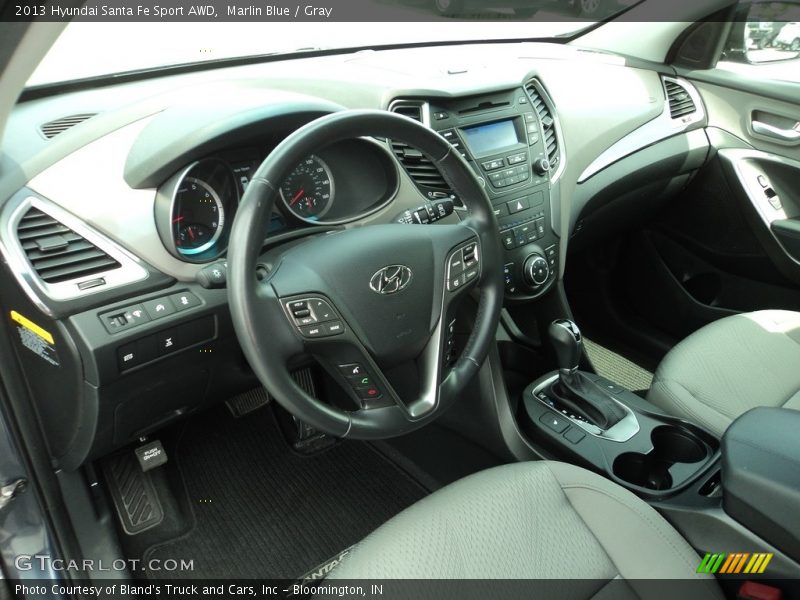 Marlin Blue / Gray 2013 Hyundai Santa Fe Sport AWD