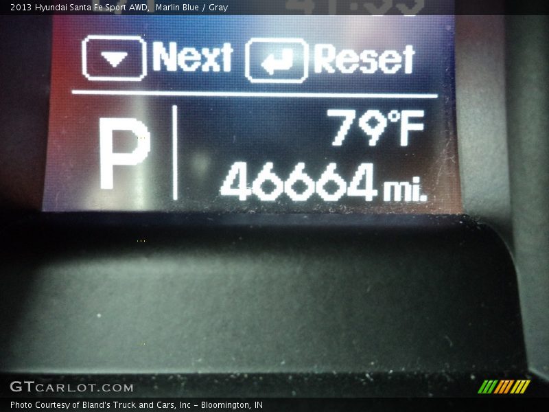 Marlin Blue / Gray 2013 Hyundai Santa Fe Sport AWD