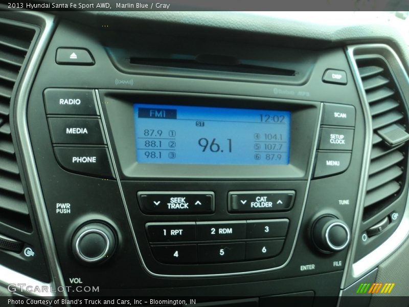 Marlin Blue / Gray 2013 Hyundai Santa Fe Sport AWD