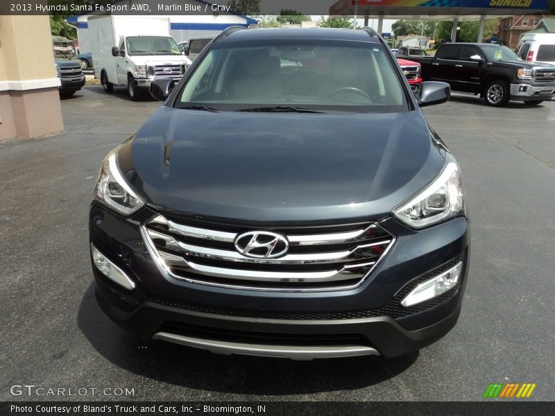 Marlin Blue / Gray 2013 Hyundai Santa Fe Sport AWD