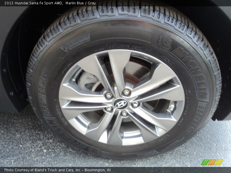 Marlin Blue / Gray 2013 Hyundai Santa Fe Sport AWD