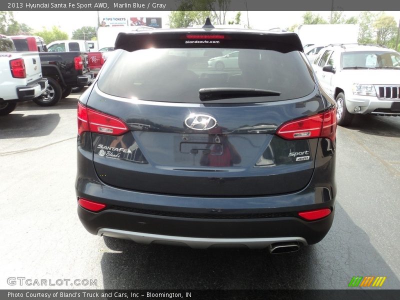 Marlin Blue / Gray 2013 Hyundai Santa Fe Sport AWD