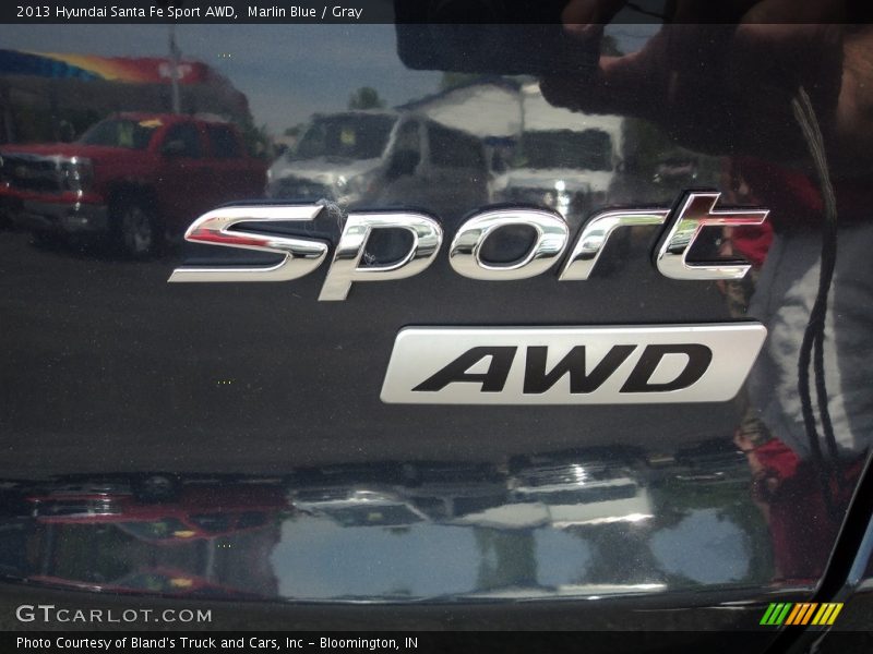 Marlin Blue / Gray 2013 Hyundai Santa Fe Sport AWD