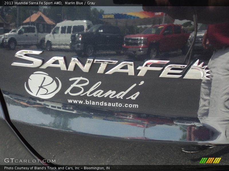 Marlin Blue / Gray 2013 Hyundai Santa Fe Sport AWD