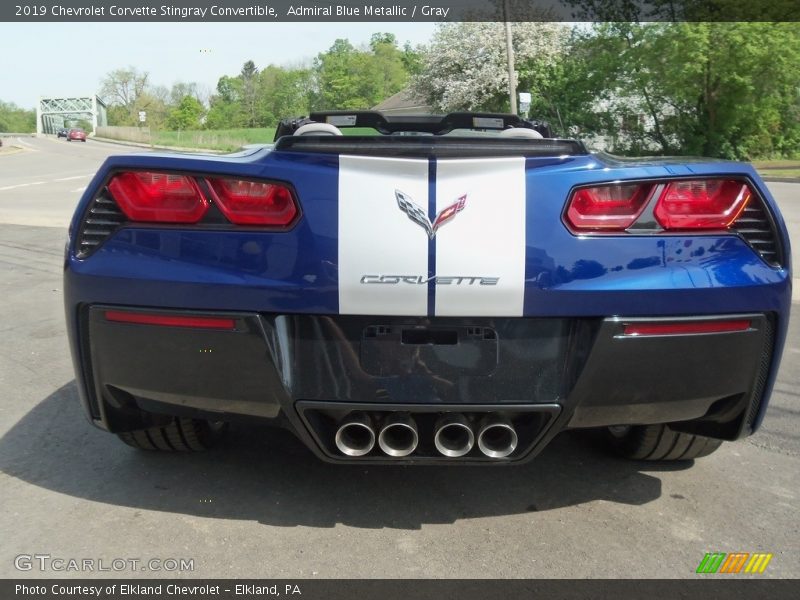 Exhaust of 2019 Corvette Stingray Convertible