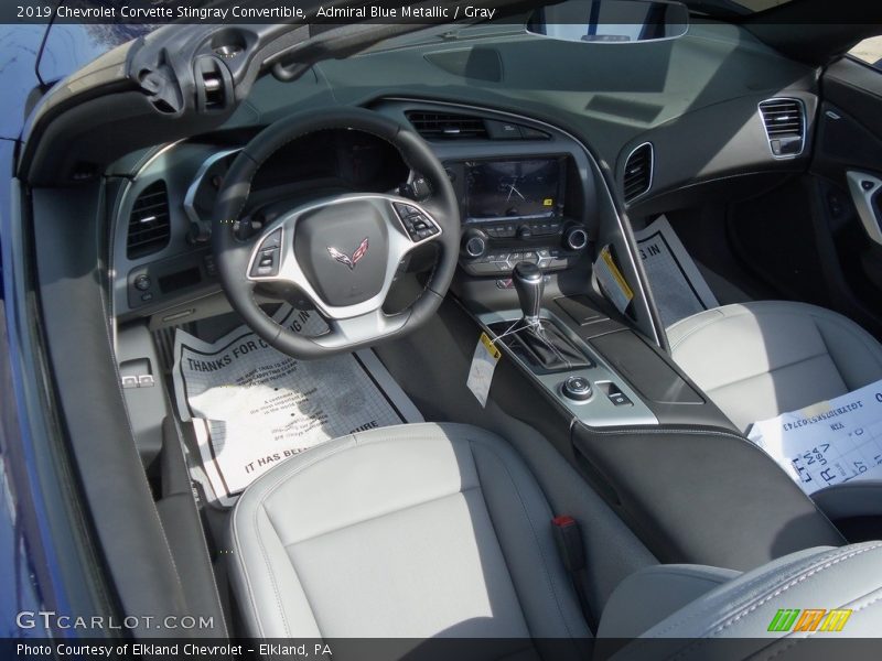  2019 Corvette Stingray Convertible Gray Interior