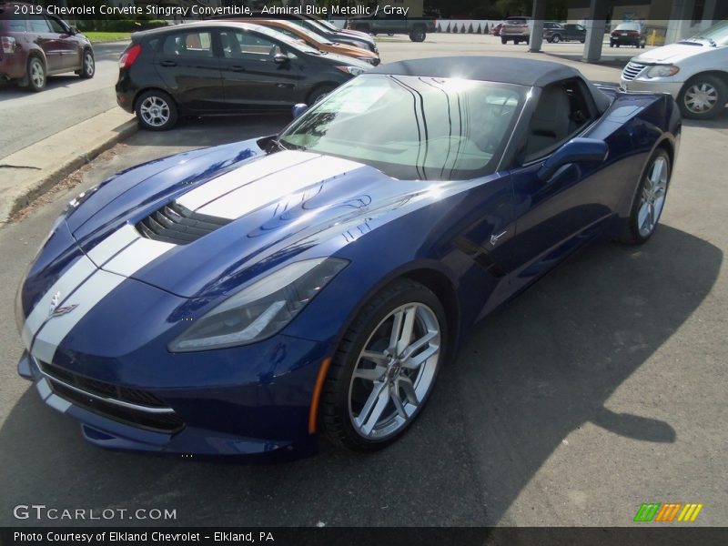 Front 3/4 View of 2019 Corvette Stingray Convertible