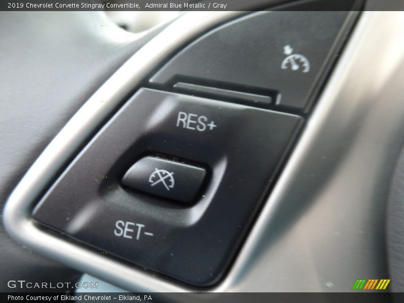 Controls of 2019 Corvette Stingray Convertible