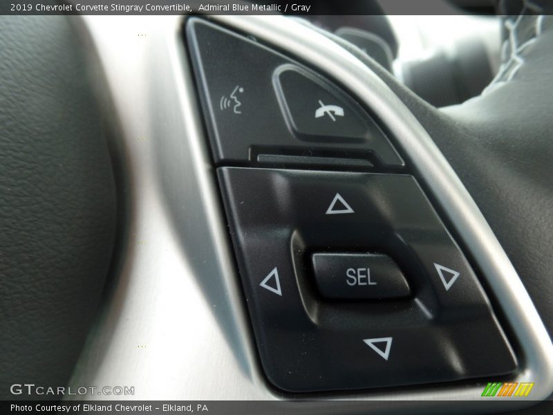 Controls of 2019 Corvette Stingray Convertible