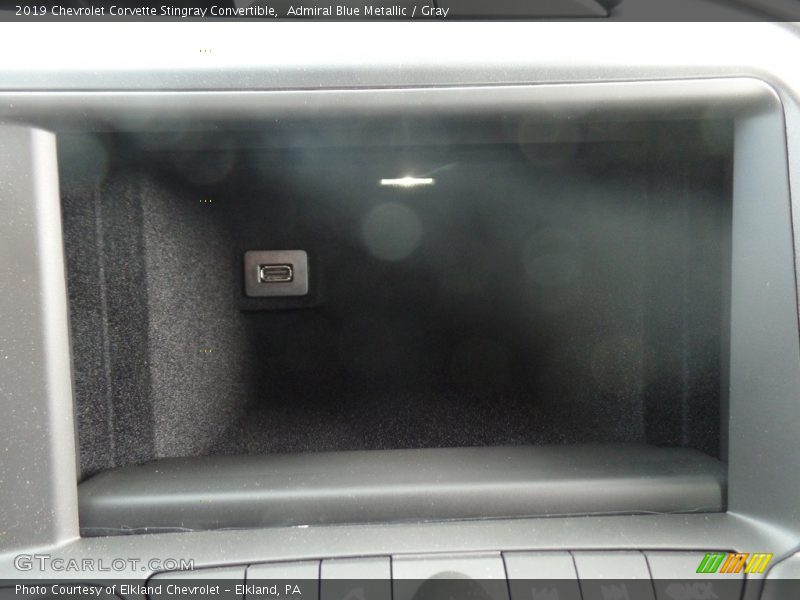 Admiral Blue Metallic / Gray 2019 Chevrolet Corvette Stingray Convertible