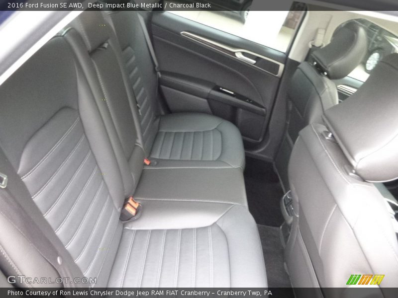 Deep Impact Blue Metallic / Charcoal Black 2016 Ford Fusion SE AWD
