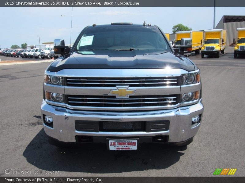 Black / Cocoa/Dune 2015 Chevrolet Silverado 3500HD LTZ Crew Cab 4x4