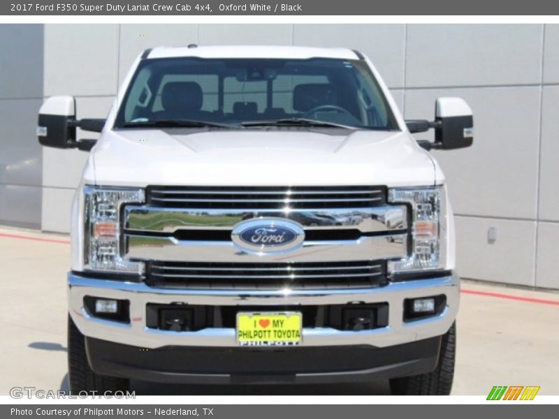 Oxford White / Black 2017 Ford F350 Super Duty Lariat Crew Cab 4x4