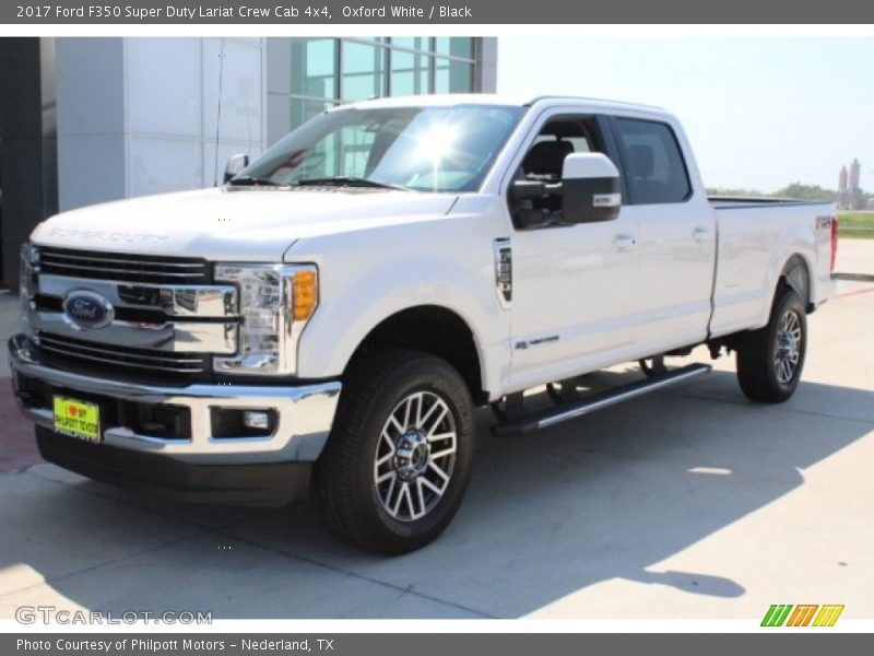 Oxford White / Black 2017 Ford F350 Super Duty Lariat Crew Cab 4x4