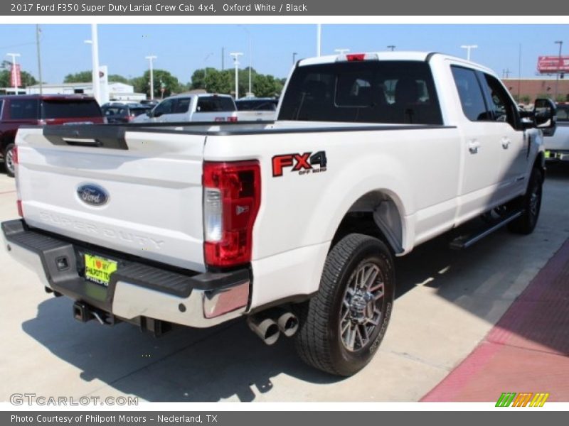Oxford White / Black 2017 Ford F350 Super Duty Lariat Crew Cab 4x4
