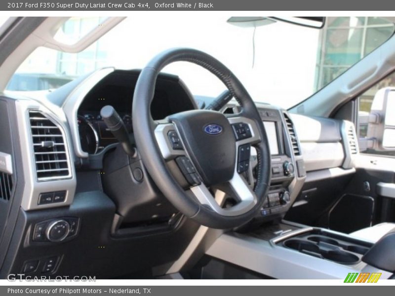 Oxford White / Black 2017 Ford F350 Super Duty Lariat Crew Cab 4x4