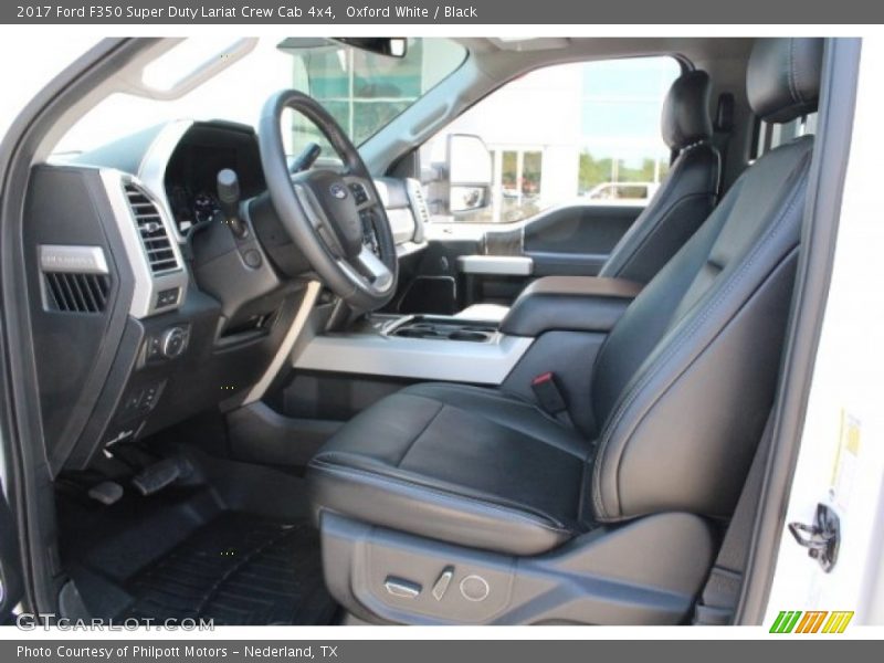 Oxford White / Black 2017 Ford F350 Super Duty Lariat Crew Cab 4x4