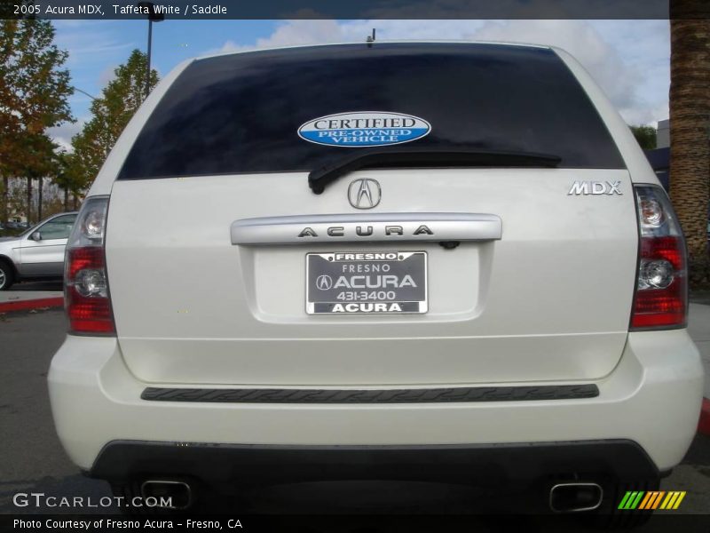 Taffeta White / Saddle 2005 Acura MDX