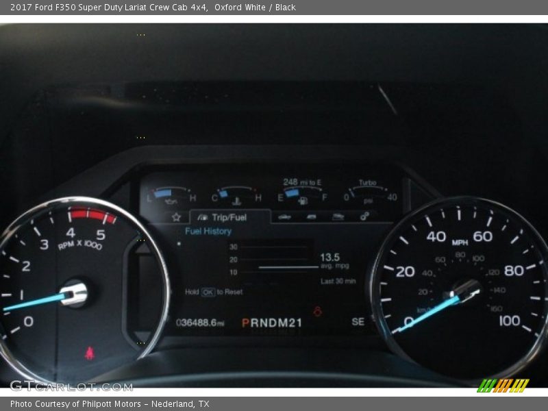 Oxford White / Black 2017 Ford F350 Super Duty Lariat Crew Cab 4x4