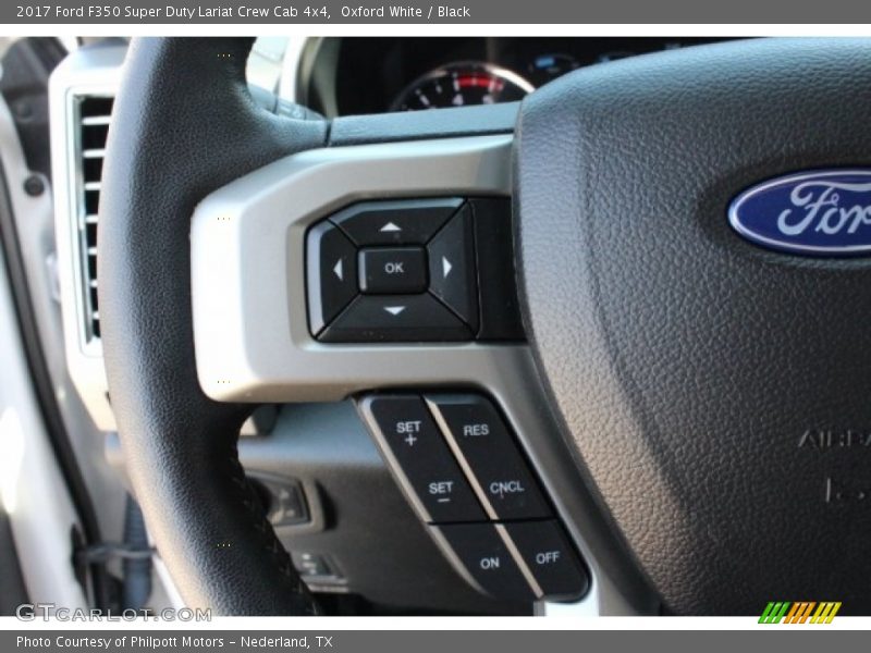 Oxford White / Black 2017 Ford F350 Super Duty Lariat Crew Cab 4x4