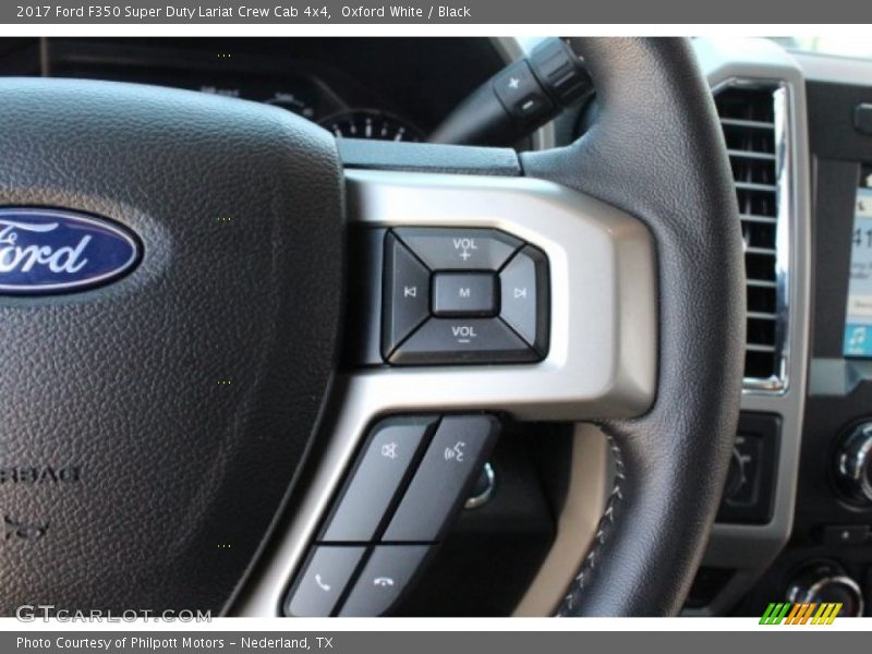 Oxford White / Black 2017 Ford F350 Super Duty Lariat Crew Cab 4x4
