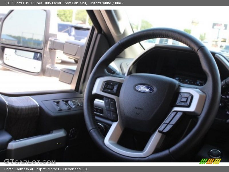 Oxford White / Black 2017 Ford F350 Super Duty Lariat Crew Cab 4x4