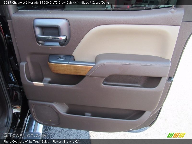 Black / Cocoa/Dune 2015 Chevrolet Silverado 3500HD LTZ Crew Cab 4x4