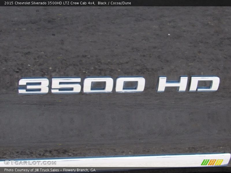 Black / Cocoa/Dune 2015 Chevrolet Silverado 3500HD LTZ Crew Cab 4x4