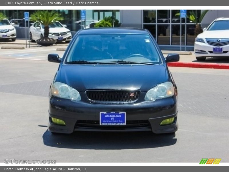Black Sand Pearl / Dark Charcoal 2007 Toyota Corolla S