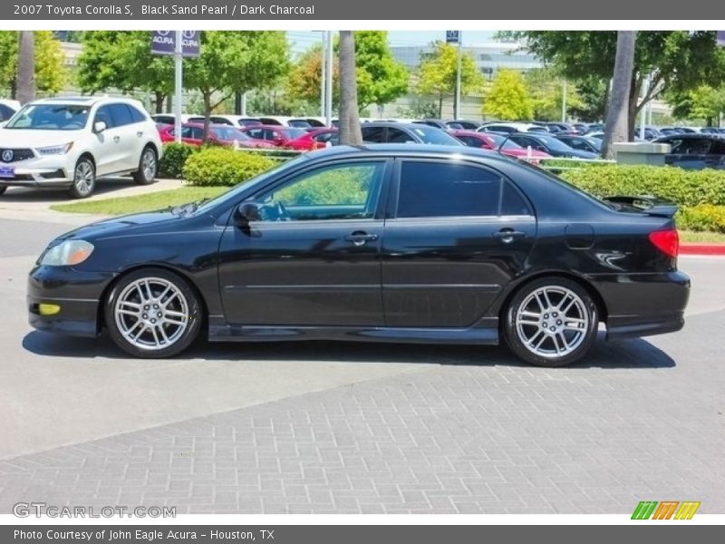 Black Sand Pearl / Dark Charcoal 2007 Toyota Corolla S