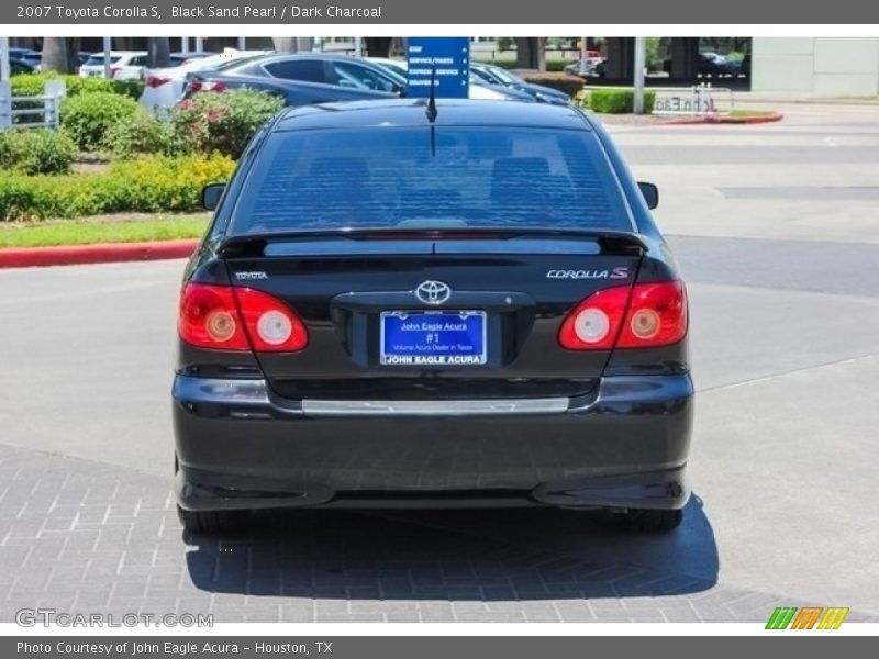 Black Sand Pearl / Dark Charcoal 2007 Toyota Corolla S
