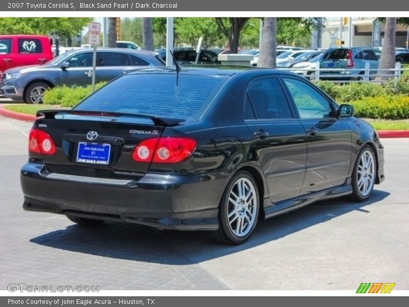 Black Sand Pearl / Dark Charcoal 2007 Toyota Corolla S