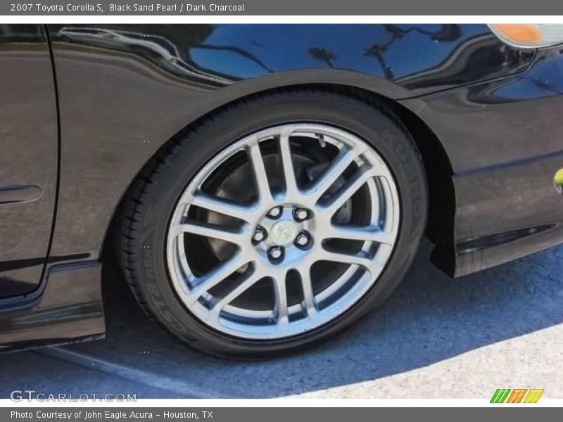 Black Sand Pearl / Dark Charcoal 2007 Toyota Corolla S