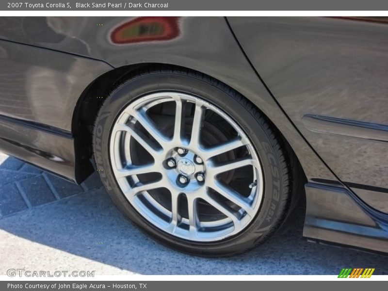Black Sand Pearl / Dark Charcoal 2007 Toyota Corolla S