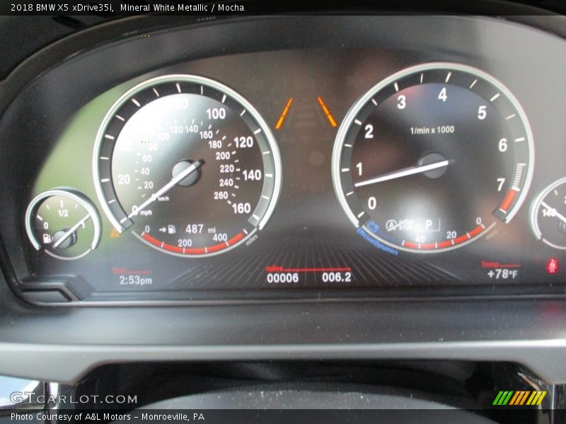 Mineral White Metallic / Mocha 2018 BMW X5 xDrive35i