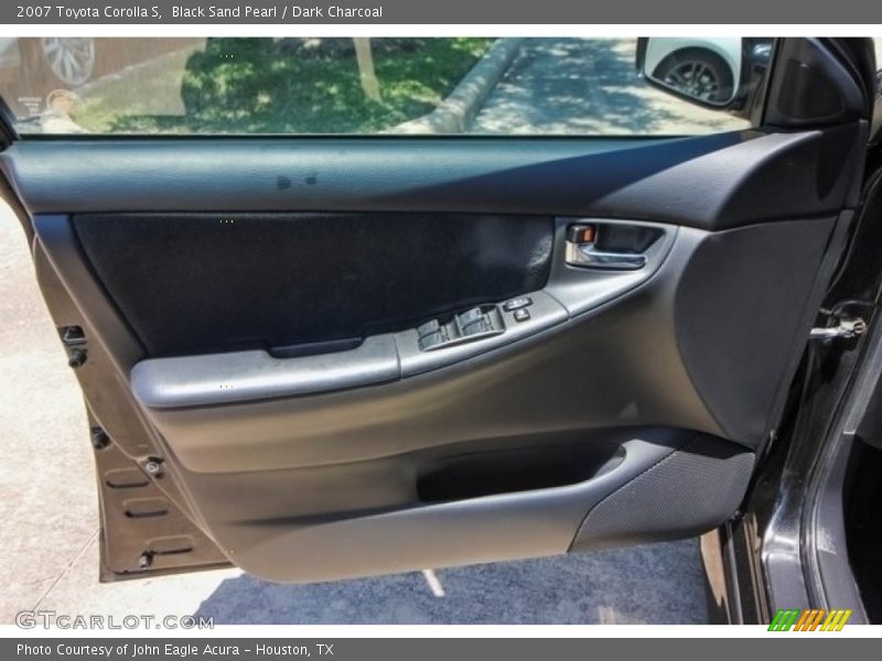 Black Sand Pearl / Dark Charcoal 2007 Toyota Corolla S